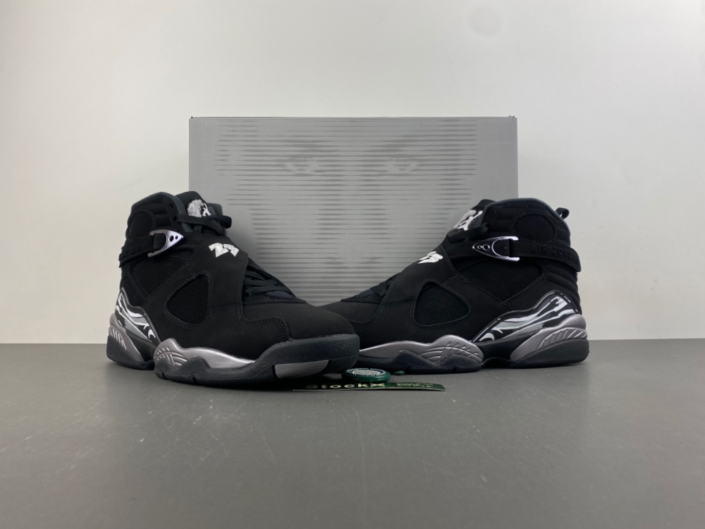 air Jordan 8 retro shoes men-Chrome